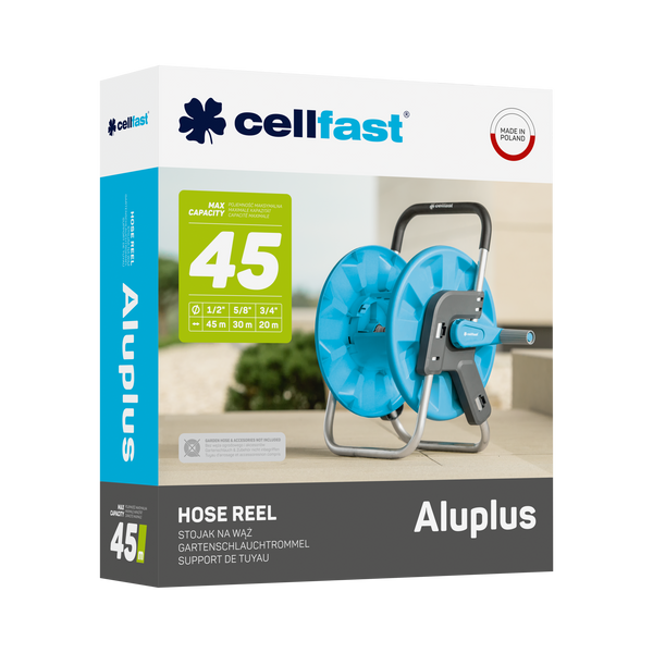 Підставка для шлангів CELLFAST ALUPLUS 1/2" 45 м(55-150) 55-150 фото