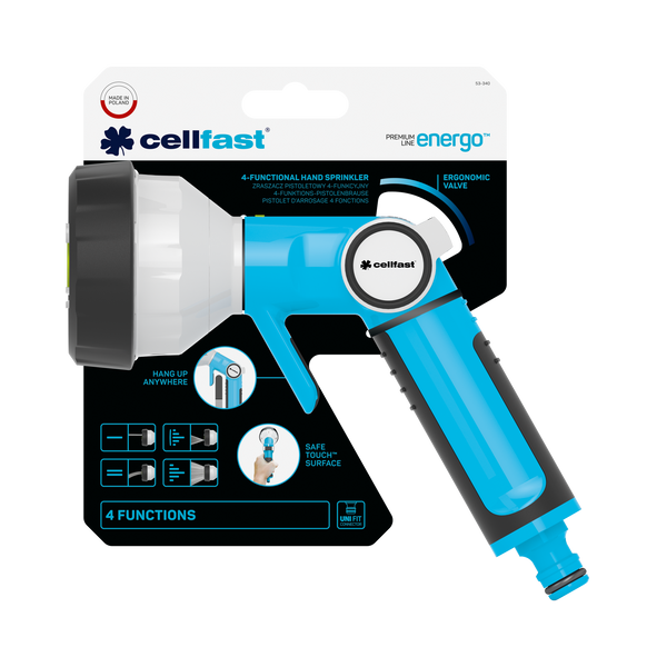 Пістолет Cellfast ERGO 4-функції 53-340 53-340 фото